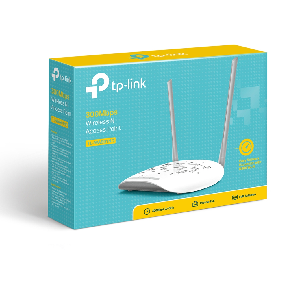 TP-Link TL-WA801N 300Мбит/с беспроводная точка доступа серии N